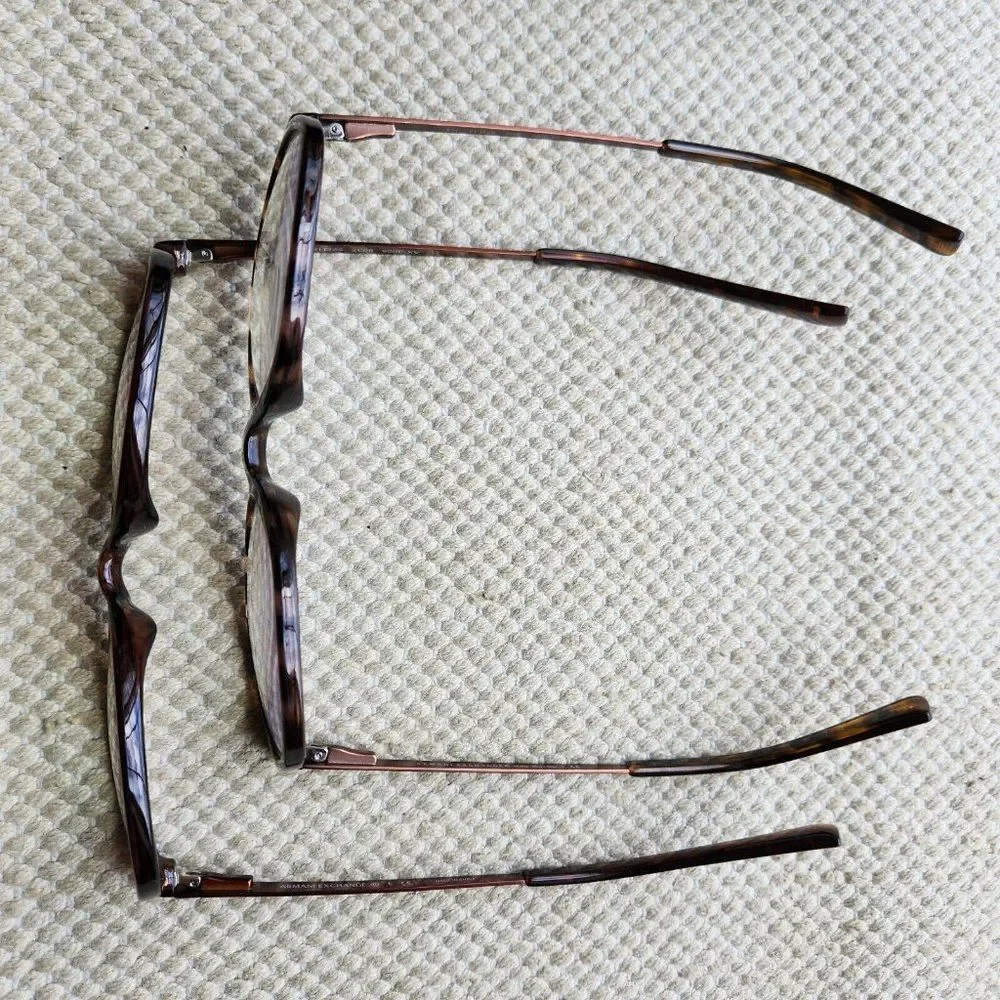 2 Armani Exchange AX 3005 8037 Eye Glasses Frames Brown Tortoise Cat 52-17 145